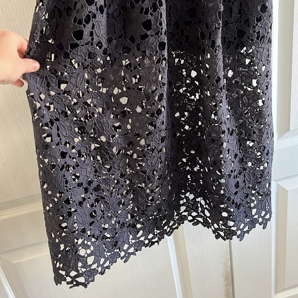 ASTR THE LABEL A Line Lace Midi Dress Navy Size Medium - Picture 5 of 10